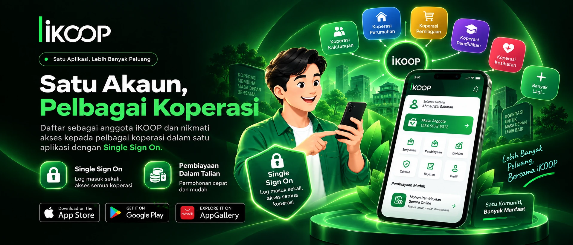 Satu Akaun, Pelbagai Koperasi iKOOP
